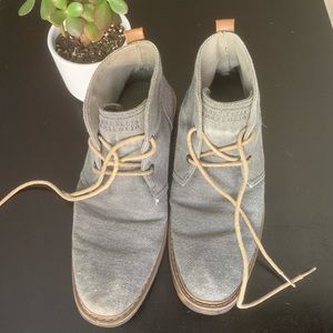 Mens gray ankle boot